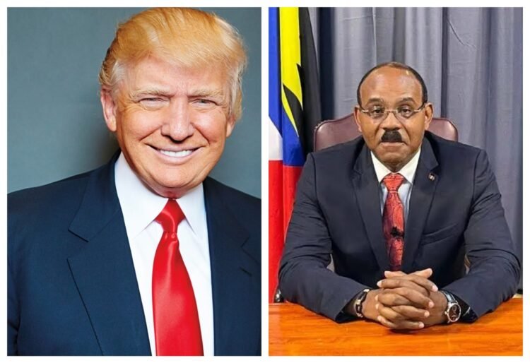 Prime Minister Gaston Browne Writes to President Trump Seeking Review of U.S. Visa Restrictions and Visa Bond Measures