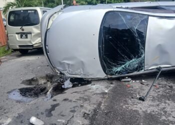 Vehicle accident at Fond Cole near Coast Guard Base