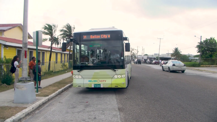 Belize City Commuters Embrace Electric Buses