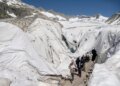 Swiss Rhône Glacier ice cave ordered closed