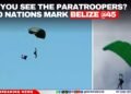 Did You See the Paratroopers? Two Nations Mark Belize @45