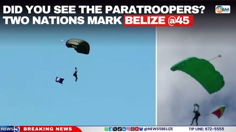 Did You See the Paratroopers? Two Nations Mark Belize @45