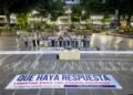 Relatives of political prisoners held a vigil for freedom in Plaza Bolívar de Chacao