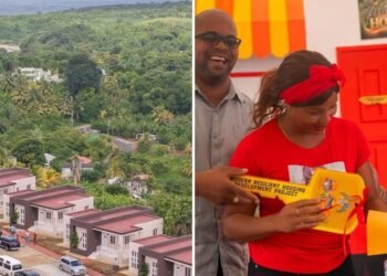 Government hands over 16 new homes in Woodford Hill, with titles to follow