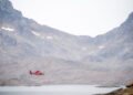 Helicopter had to return after seagull collision
