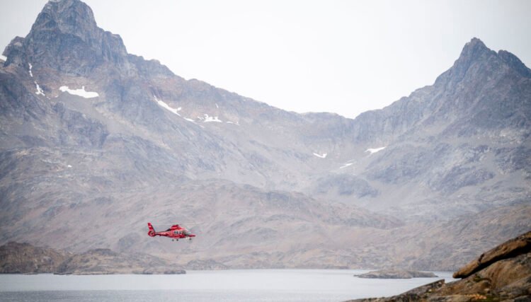 Helicopter had to return after seagull collision