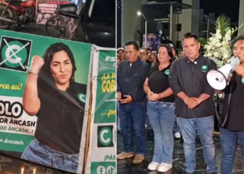 ‘China Polo’ case: vigil held for Susy Aponte after murder of candidate in Caraz