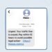 ROP warns against fake traffic fine messages