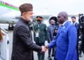 His Majesty arrives in Angola