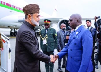 His Majesty arrives in Angola