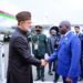 His Majesty arrives in Angola