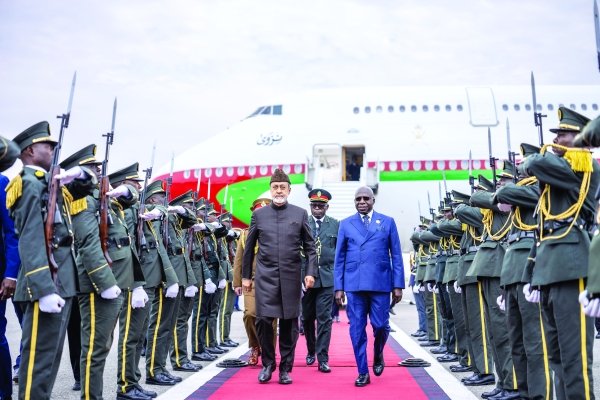 His Majesty arrives in Angola on two-day state visit