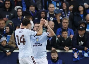 Football: Soccer-Torres helps Villa hold off Brugge, Marin fires AEK to victory