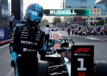 Motorsport: Motor racing-Russell wary of Antonelli threat despite dominant Baku pole