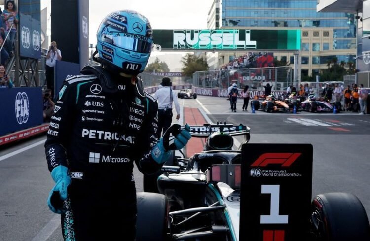 Motorsport: Motor racing-Russell wary of Antonelli threat despite dominant Baku pole