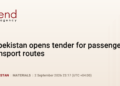 Uzbekistan opens tender for passenger transport routes