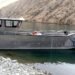 Residents of the village of Kyzyl-Beyit, cut off from the world by water and not accessible by road, have had their boat updated