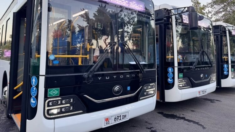 New buses have arrived on route No. 153 in Bishkek – News from Kyrgyzstan – AKIpress