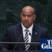 President of Naoero, formerly Nauru, addresses his nation’s name change at UN assembly – video | Nauru