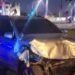 Surco: two cars collide at dawn on the South Expressway in a spectacular traffic accident