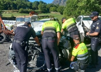 The police are collaborating with the police in the investigation of the fatal accident in Encamp