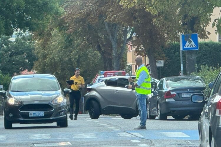 Fiorentino, collision between two cars at Pianacci: the Civil Police intervenes