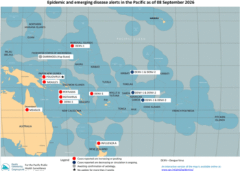 Epidemic and emerging disease alerts in the Pacific as of 08 September 2026 – World