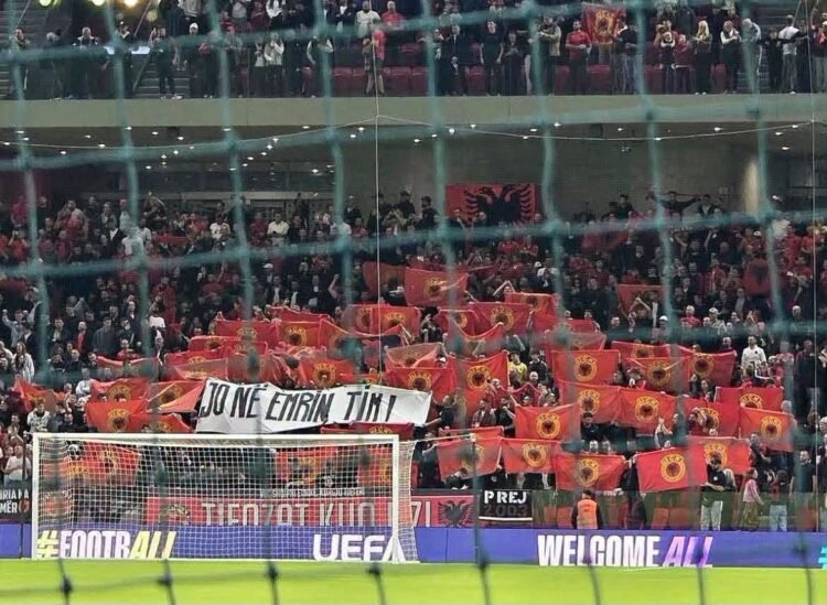 “Not in my name” even in Tirana, Albanian fans defend the KLA