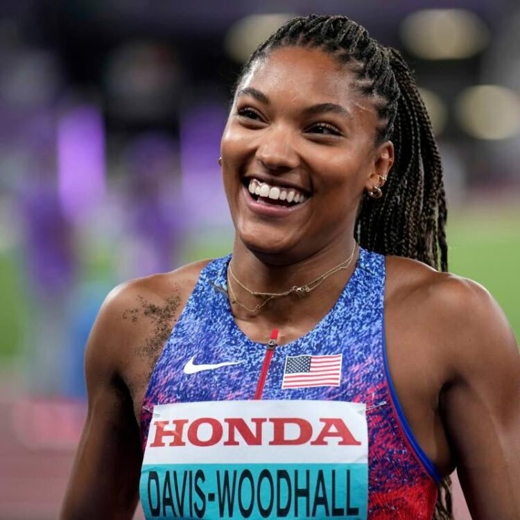 Long jump champion Davis-Woodhall suffers concussion in head-on collision | Sports