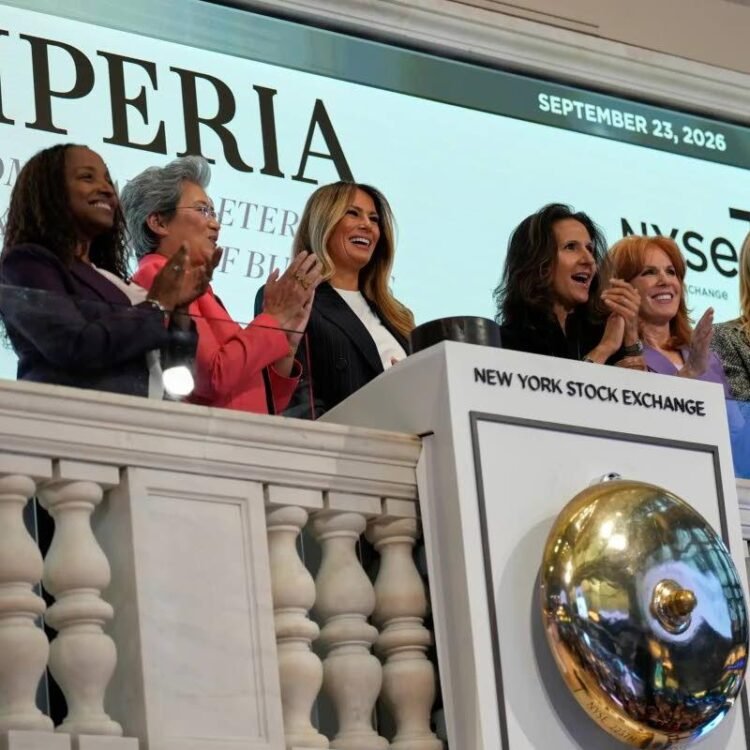 Melania Trump rings New York Stock Exchange opening bell to launch new women’s initiative, Imperia | Business