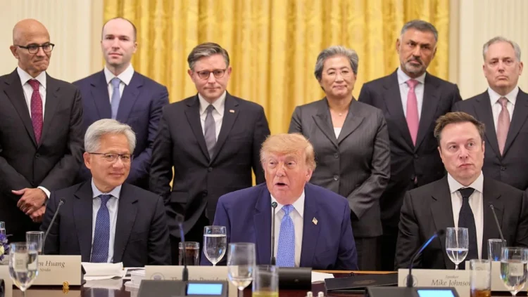 Trump says top tech firms have signed accord to ‘self-police’ AI development