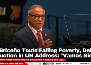 PM Briceño Touts Falling Poverty, Debt Reduction in UN Address: “Vamos Bien”