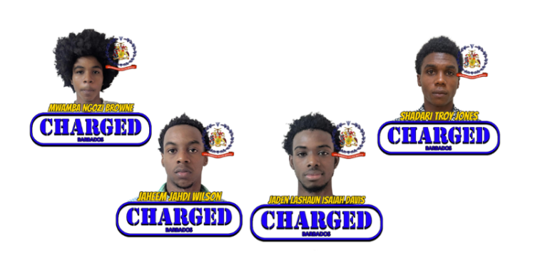 Four remanded on robbery, firearm charges