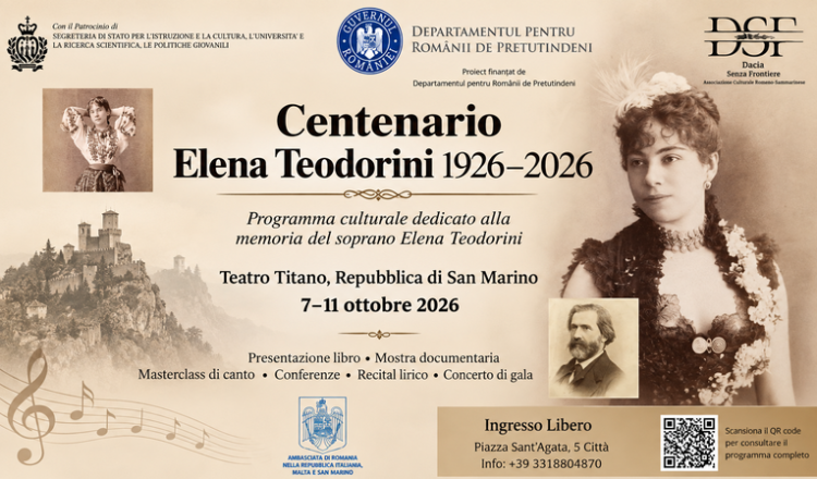 Centenary Elena Teodorini, from Milan to San Marino a project between music and memory