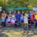 European Sports Week, children on bicycles at the Laiala Park in Serravalle