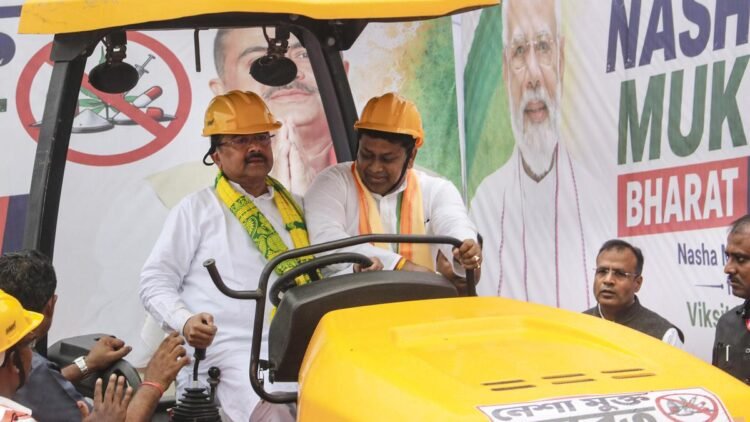 West Bengal CM drives roller over 2 lakh cough syrup bottles in anti-drug drive