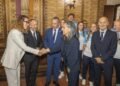 The senior women’s national team received in audience by the Most Excellent Captains Regent