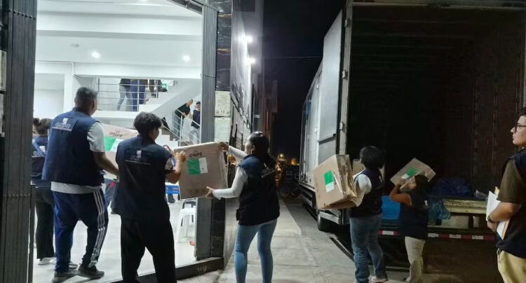 ERM 2026: ONPE completes distribution of electoral material to the 94 ODPE in regions in the interior of the country