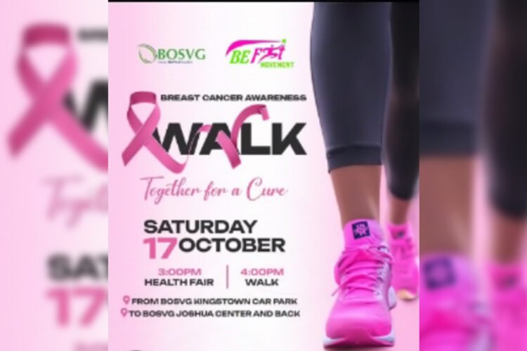 BOSVG and BeFit team up for Breast Cancer Awareness Walk