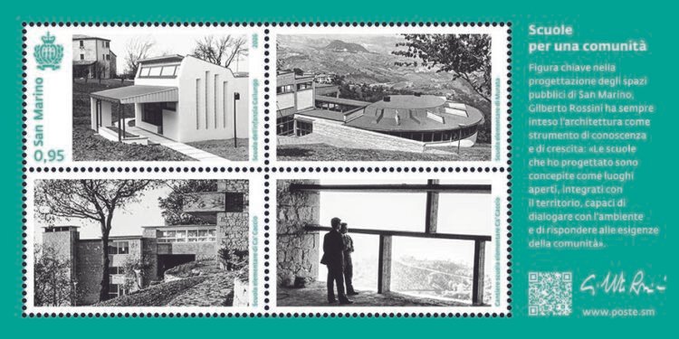 “Schools for a community” the new postal issue of Poste San Marino dedicated to the engineer. Gilberto Rossini