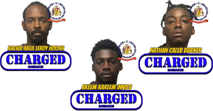Three to appear in court on robbery, firearm charges