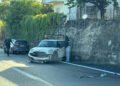 Slimy road, accident in Fiorina