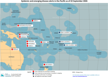 Epidemic and emerging disease alerts in the Pacific as of 22 September 2026 – World