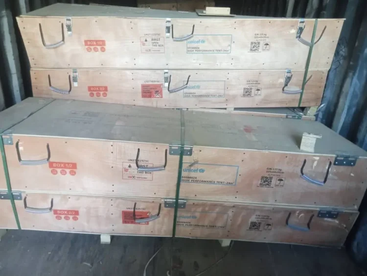 The Department of Education of Logar was donated tents worth about 30,000 dollars
