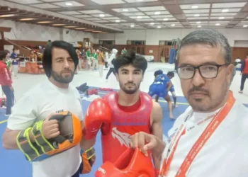 Khalid Hotak and Hameed Ashrafi won bronze medals in the Asian Wushu Championships