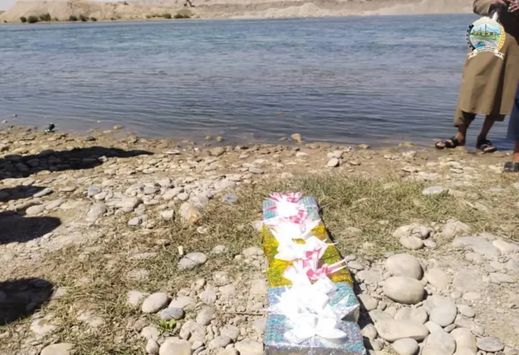 Helmand; Construction of a canal embankment and protective wall has begun
