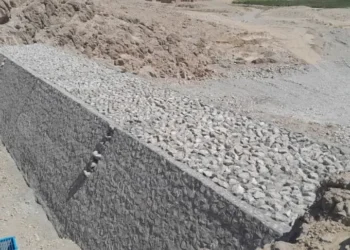 A small dam was built in Helmand at a cost of 14 million Afghanis