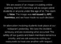 KFC responds to fake image circulating online claiming individuals under 21 were banned from their store