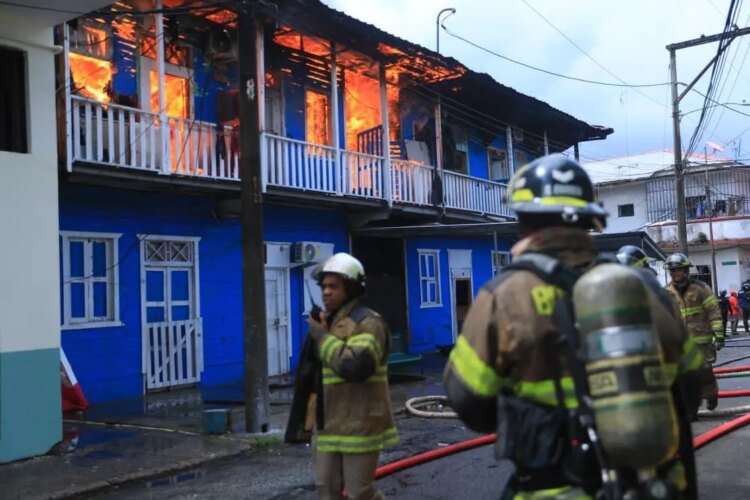 Fire in Calidonia: 38 families affected and no one injured