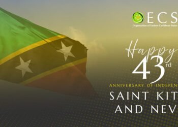 OECS congratulates St Kitts and Nevis on 43rd Independence Anniversary
